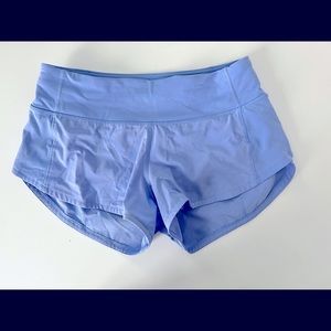 Lululemon Periwinkle Speed Up Shorts 2.5”
